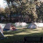 Tents on campus