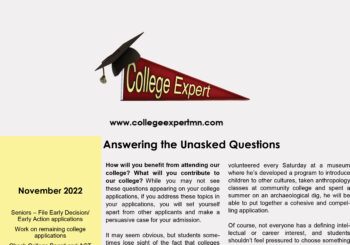 November College Expert newsletter