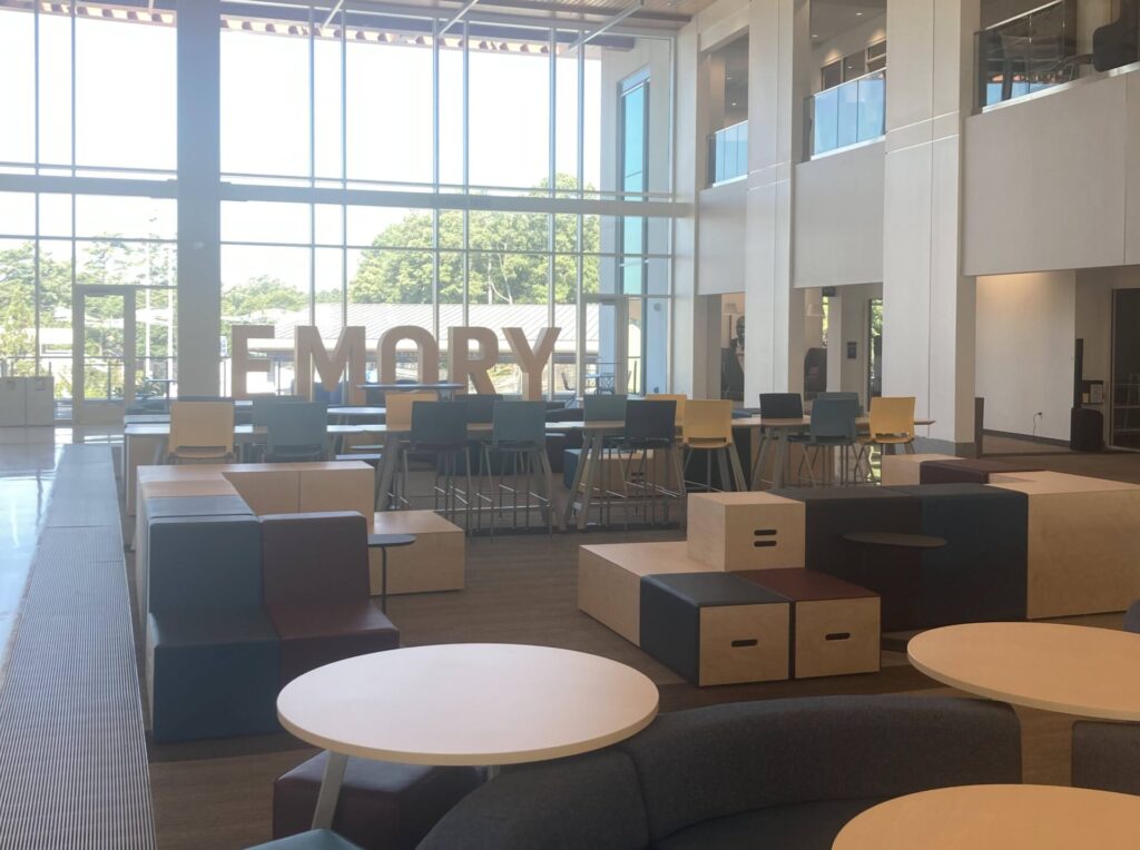 Tables in the Emory Student Center