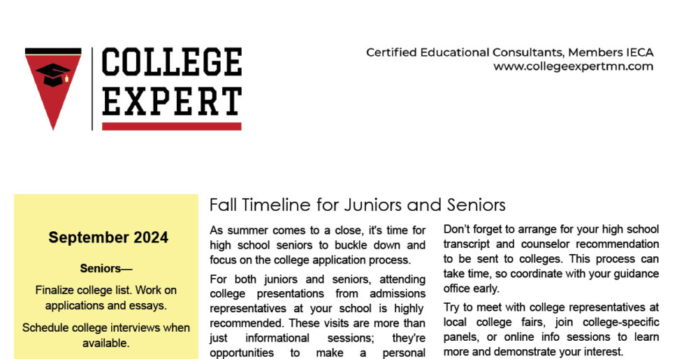 Sep 2024 College Expert Newsletter